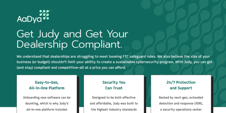 Get Judy and Get Your Dealership Compliant